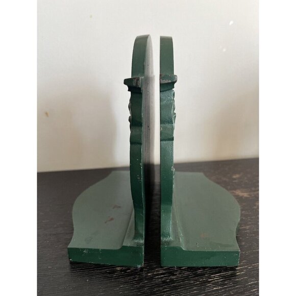 Antique Cast Iron Bradley & Hubbard Northwind Poems Bacon Johnsoniana Bookends - Picture 4 of 10